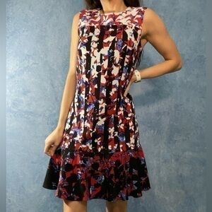 Peter Pilotto Red White Blue Printed Dress